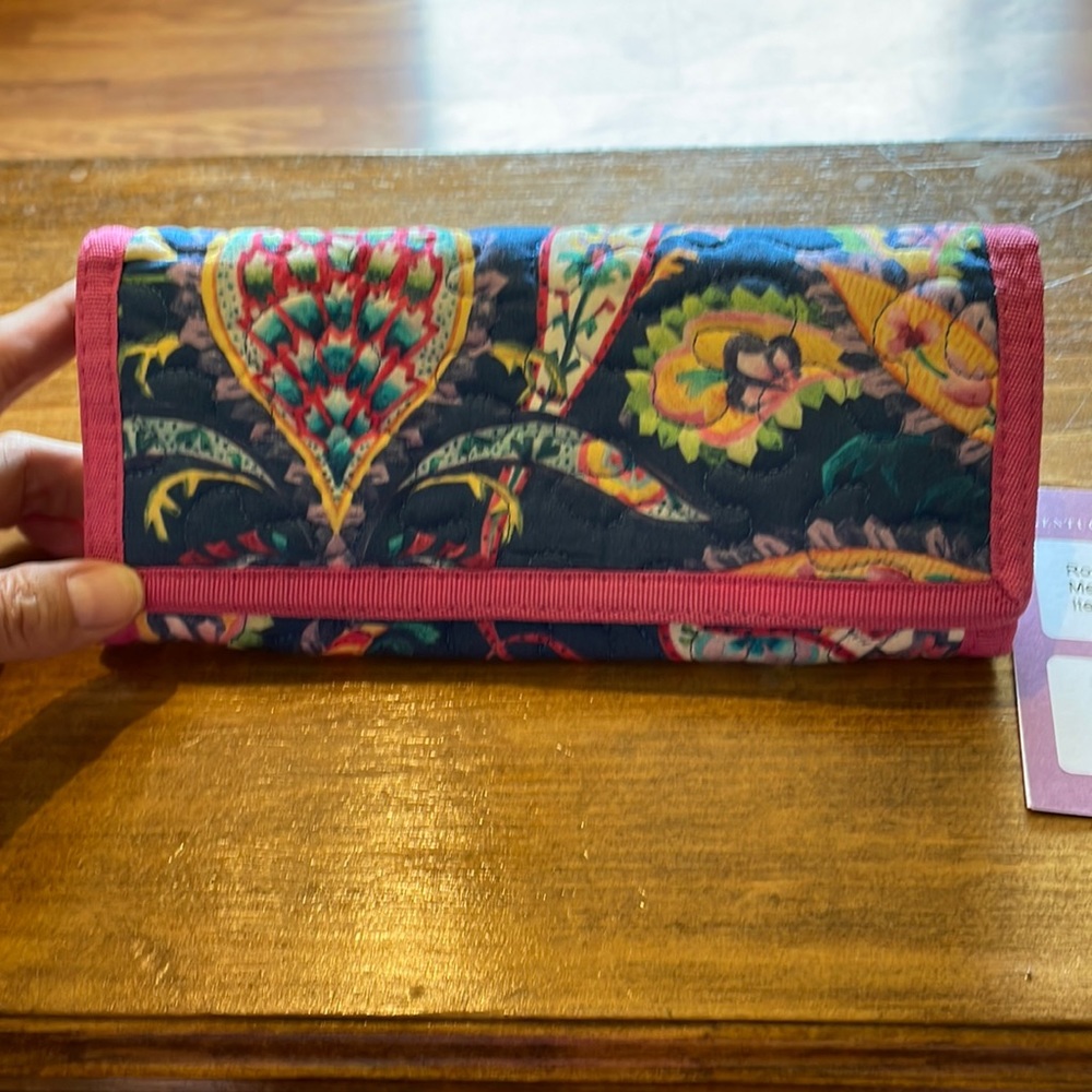 Donna Sharp Wallet with 8 credit card slots.  Like new only carried a few times